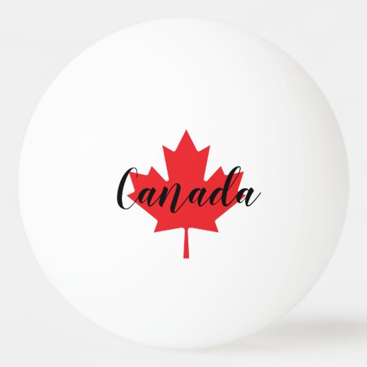 Creëer Uw eigen persoonlijke Canadese Rode Maple L Pingpongballen (Voorkant)
