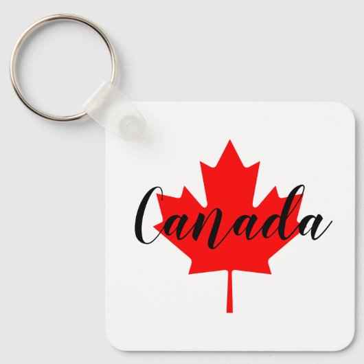 Creëer Uw eigen persoonlijke Canadese Rode Maple L Sleutelhanger (Voorkant)