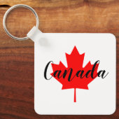 Creëer Uw eigen persoonlijke Canadese Rode Maple L Sleutelhanger (Voorkant)