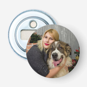 Creëer Uw eigen persoonlijke foto Button Flesopener