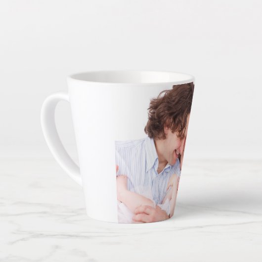 Creëer Uw eigen persoonlijke foto Latte Mok (Linkerhoek)