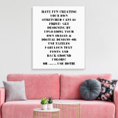 Creëer Uw eigen persoonlijke Gepersonaliseerd Canvas Afdruk (Insitu (Woonkamer))