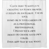 Creëer Uw eigen persoonlijke Gepersonaliseerd Douchegordijn (Voorkant)