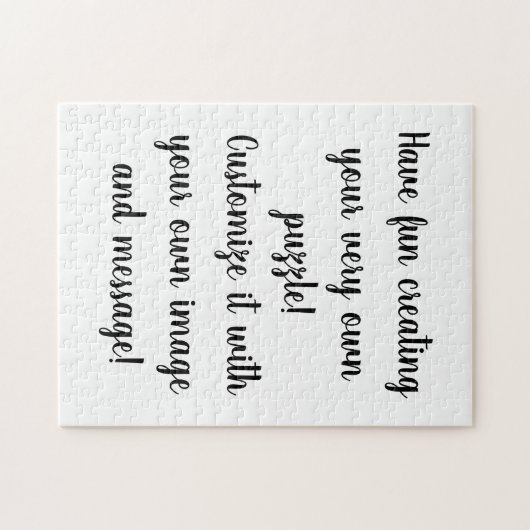 Creëer Uw eigen persoonlijke Gepersonaliseerd Legpuzzel (Horizontaal)