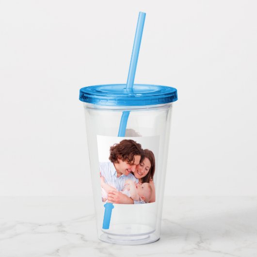 Creëer uw eigen persoonlijke gepersonaliseerde acryl drinkbeker (Achterkant)