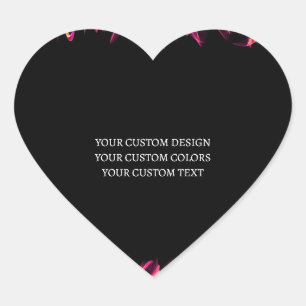 Creëer uw eigen persoonlijke gepersonaliseerde hart sticker