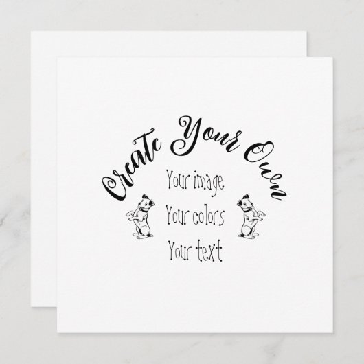 Creëer uw eigen persoonlijke gepersonaliseerde kaart (Voorkant / Achterkant)