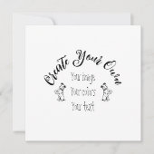 Creëer uw eigen persoonlijke gepersonaliseerde kaart (Voorkant)