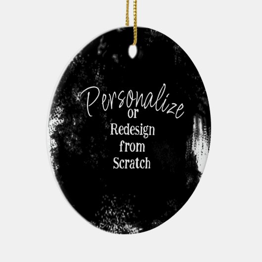 Creëer uw eigen persoonlijke gepersonaliseerde keramisch ornament (Rechts)