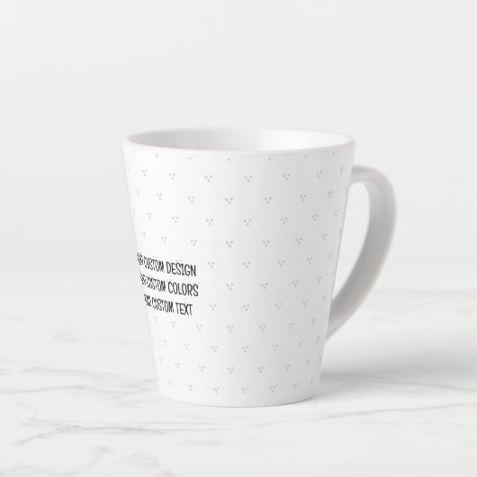 Creëer uw eigen persoonlijke gepersonaliseerde latte mok (Rechterhoek)