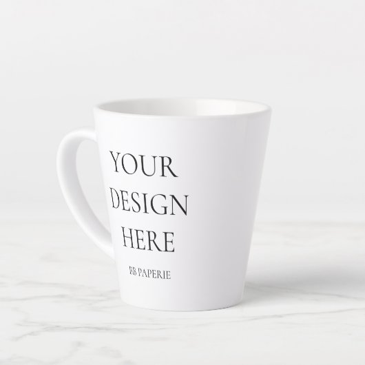 Creëer uw eigen persoonlijke gepersonaliseerde latte mok (Linkerhoek)