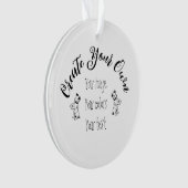 Creëer uw eigen persoonlijke gepersonaliseerde ornament (voorkant)