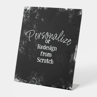 Creëer uw eigen persoonlijke gepersonaliseerde reclamebord met voetstuk