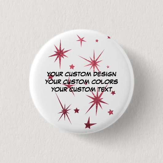 Creëer uw eigen persoonlijke gepersonaliseerde ronde button 3,2 cm (Voorkant)