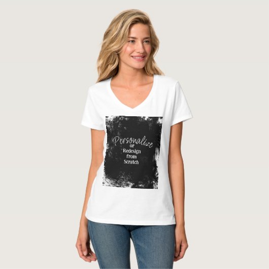 Creëer uw eigen persoonlijke gepersonaliseerde t-shirt (Voorkant volledig)