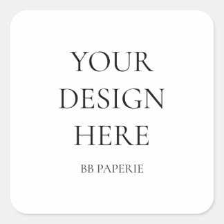 Creëer uw eigen persoonlijke gepersonaliseerde vierkante sticker