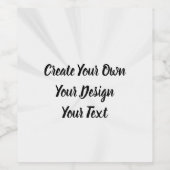 Creëer uw eigen persoonlijke gepersonaliseerde wijn etiket (Enkel label)