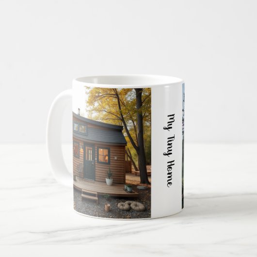 Creëer uw eigen persoonlijke kleine huisfoto koffiemok (Voorkant links)