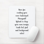 Creëer Uw eigen persoonlijke Muismat (Met muis)