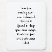 Creëer Uw eigen persoonlijke Muismat (Voorkant)