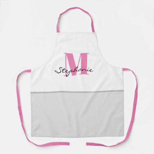Creëer Uw eigen persoonlijke Schorten, noem Monogr Schort (Voorkant)