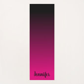 Creëer Uw eigen persoonlijke zwarte ombre Yogamat (Voorkant)