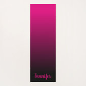 Creëer Uw eigen persoonlijke zwarte ombre Yogamat (Achterkant)