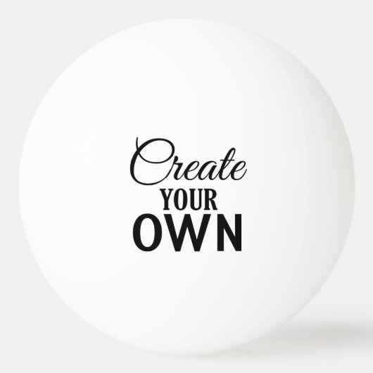 Creëer Uw eigen Pingpongballen (Voorkant)