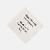 Creëer Uw Eigen Plain Edge Cocktail Papieren serve Servetten (Hoek)