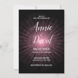 Creëer uw eigen polygoon sunburst bruiloft kaart