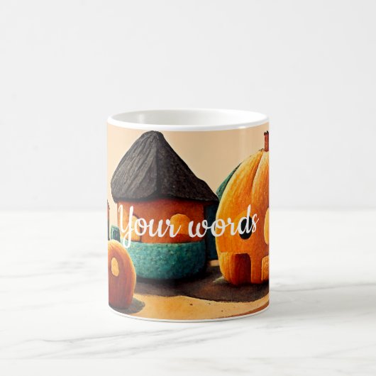 Creëer Uw eigen pompoendorp Magische Mok (Center)