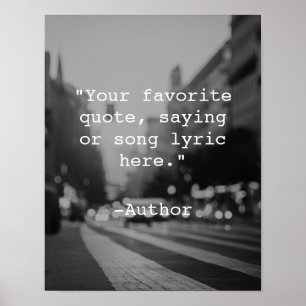 Creëer Uw eigen Poster van het Citaat