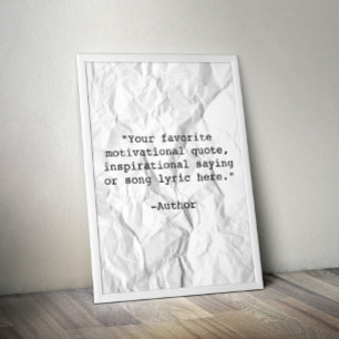 Creëer Uw eigen Poster van het Citaat