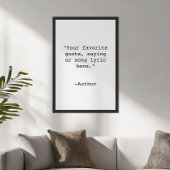 Creëer Uw eigen Poster van het Citaat