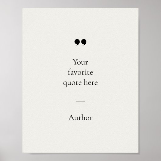 Creëer Uw eigen Poster van het Citaat (Voorkant)