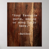 Creëer Uw eigen Poster van het Citaat (Voorkant)