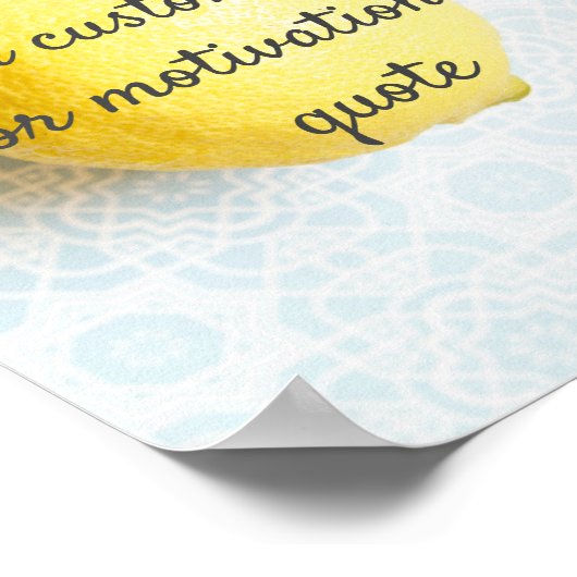 Creëer Uw eigen Poster voor aangepaste offerte - L (Hoek)