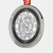 Creëer Uw eigen Premium Round Ornament Elegant (Links)