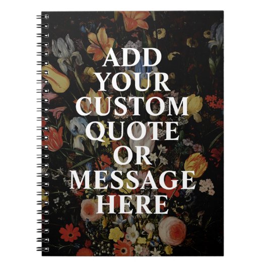 Creëer Uw eigen prijsopgave Notitieboek (Voorkant)