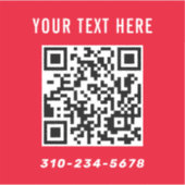 Creëer uw eigen Qr Code Car Sticker (Voorkant)