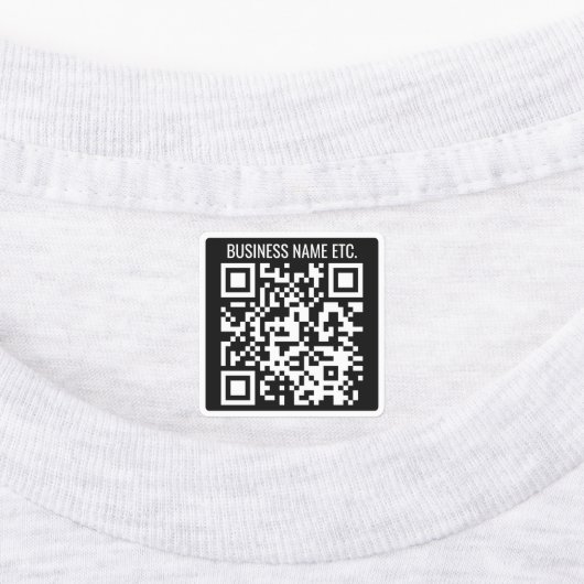Creëer Uw eigen QR-code en -gegevens | Zwart-wit Labels (Aangebracht)