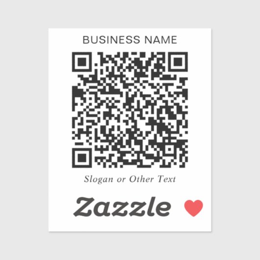 Creëer Uw eigen QR-code promoten Sticker (Vel)