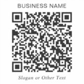 Creëer Uw eigen QR-code promoten Sticker (Voorkant)