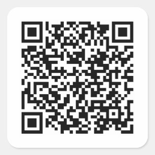 Creëer Uw eigen QR-code Square Sticker