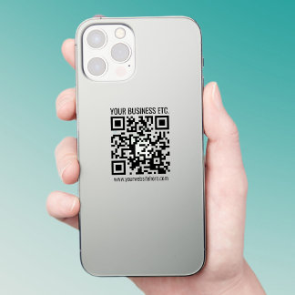 Creëer Uw eigen QR-code | Transparant Sticker