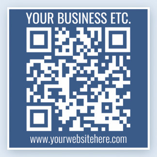 Creëer Uw eigen QR-code | Transparant Sticker