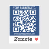 Creëer Uw eigen QR-code | Transparant Sticker (Vel)