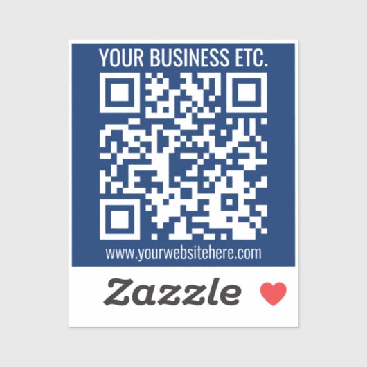 Creëer Uw eigen QR-code | Transparant Sticker (Vel)