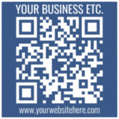 Creëer Uw eigen QR-code | Transparant Sticker (Voorkant)