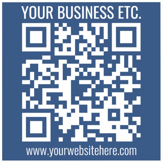 Creëer Uw eigen QR-code | Transparant Sticker (Voorkant)